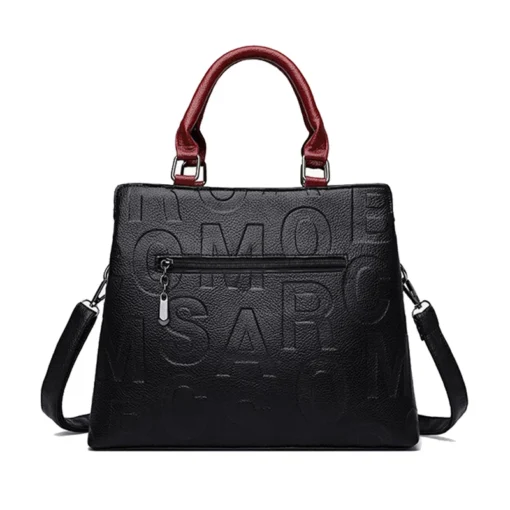 Kadın Büyük Kapasiteli PU Deri Crossbody Çanta – Lüks Tasarımcı Tarzı Tote ve Omuzdan Askılı Seyahat Çantası - Görsel 2