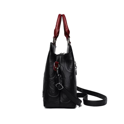 Kadın Büyük Kapasiteli PU Deri Crossbody Çanta – Lüks Tasarımcı Tarzı Tote ve Omuzdan Askılı Seyahat Çantası - Görsel 3