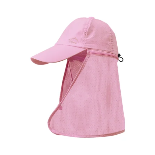 Unisex Güneş Koruyucu Balıkçı Şapkası – Hızlı Kuruyan Polyester, Şallı Yaz Şapkası (9237 Model) - Görsel 8