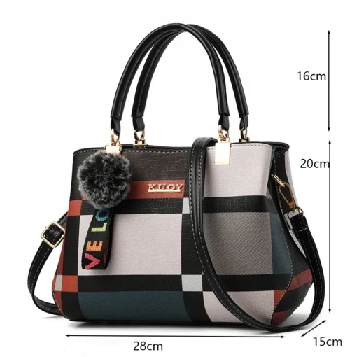 Kadın Büyük Kapasiteli PU Deri Crossbody Çanta – Lüks Tasarımcı Tarzı Tote ve Omuzdan Askılı Seyahat Çantası - Görsel 17