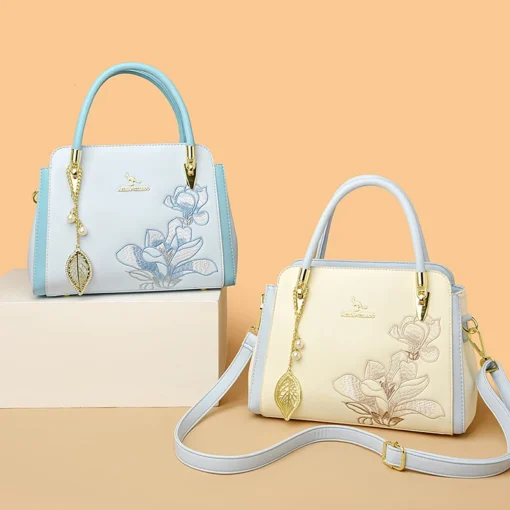 Lüks Tasarımcı Kadın Deri Çanta – Yüksek Kalite Omuz, Crossbody ve Tote Kullanımlı Günlük Şık Çanta - Görsel 3