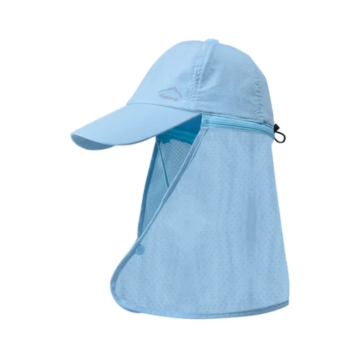 Unisex Güneş Koruyucu Balıkçı Şapkası – Hızlı Kuruyan Polyester, Şallı Yaz Şapkası (9237 Model) - Görsel 15