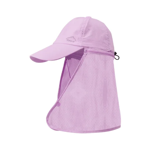 Unisex Güneş Koruyucu Balıkçı Şapkası – Hızlı Kuruyan Polyester, Şallı Yaz Şapkası (9237 Model) - Görsel 16
