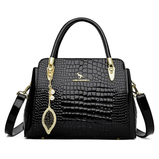 Lüks Tasarımcı Kadın Deri Çanta – Yüksek Kalite Omuz, Crossbody ve Tote Kullanımlı Günlük Şık Çanta - Görsel 8