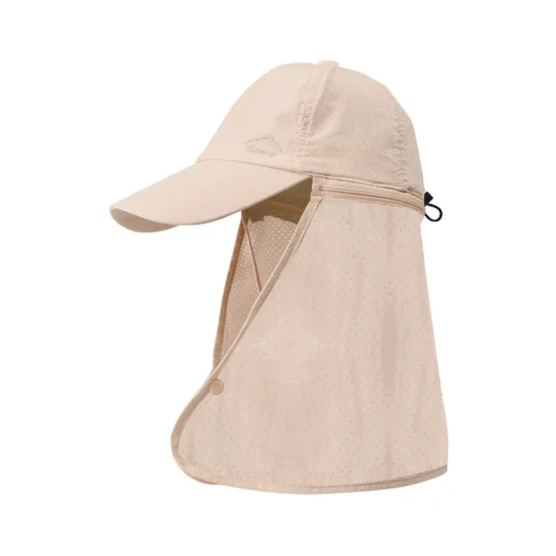 Unisex Güneş Koruyucu Balıkçı Şapkası – Hızlı Kuruyan Polyester, Şallı Yaz Şapkası (9237 Model) - Görsel 13