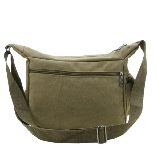 Unisex Vintage Crossbody Çanta – Tek Askılı, Rahat Omuzdan Askılı Seyahat Çantası (Erkek/Kadın) - Görsel 6
