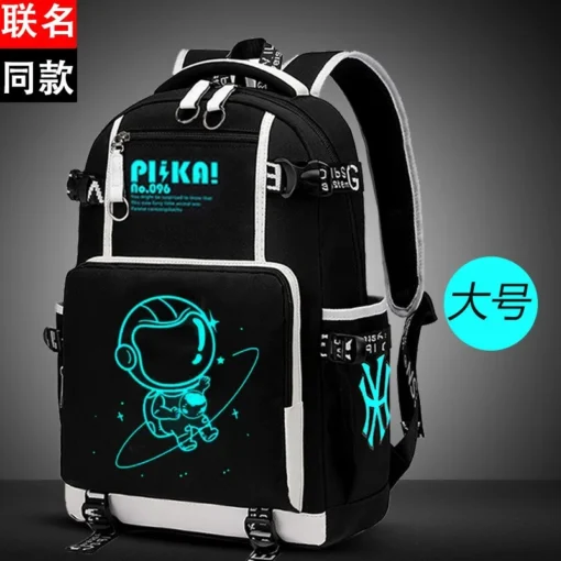 Su Geçirmez Aydınlık Erkek Çocuk Okul Sırt Çantası – Ortopedik ve İlköğretim İçin Kitap Çantası (Mochila) - Görsel 12