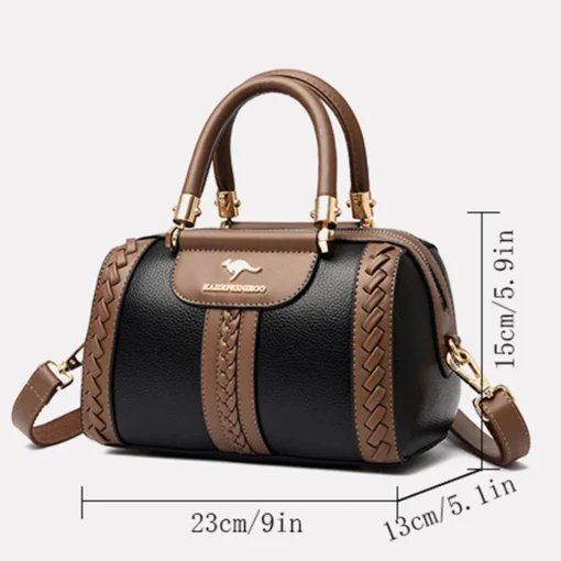 Kadın Lüks Deri Çanta | Yüksek Kaliteli Tasarım Omuz ve Crossbody Çanta | Yeni Sezon Postacı & Ana Kese Modeli - Görsel 4