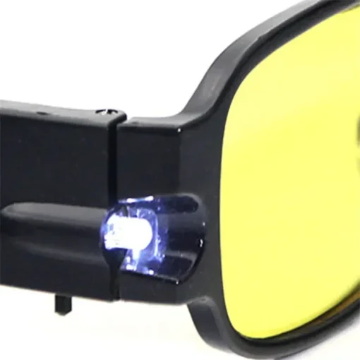 Unisex LED Işıklı Okuma Gözlüğü – Gece Kullanımı için Presbiyopik Gözlük, Yüksek Diyoptrili Büyüteçli Gözlük Erkek ve Kadınlar için - Görsel 5