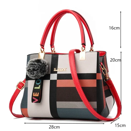 Kadın Büyük Kapasiteli PU Deri Crossbody Çanta – Lüks Tasarımcı Tarzı Tote ve Omuzdan Askılı Seyahat Çantası - Görsel 14